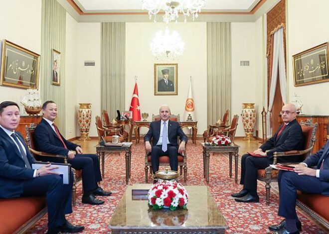 Meclis Başkanı Kurtulmuş, Kırgızistan’ın Ankara Büyükelçisi’ni kabul etti